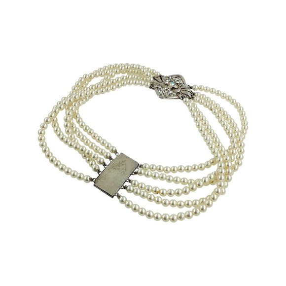 1980s Jacky de G Paris Runway Pearl Necklace, Dog Collar Choker, Collectible - Picture 6 of 16